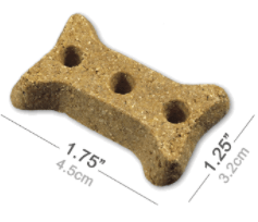 Dog Biscuit with dimensions